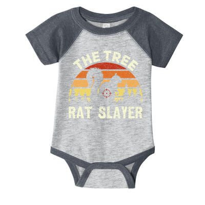 Squirrel Hunter The Tree Rat Slayer Retro Squirrel Hunting Infant Baby Jersey Bodysuit