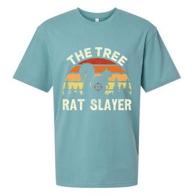 Squirrel Hunter The Tree Rat Slayer Retro Squirrel Hunting Sueded Cloud Jersey T-Shirt