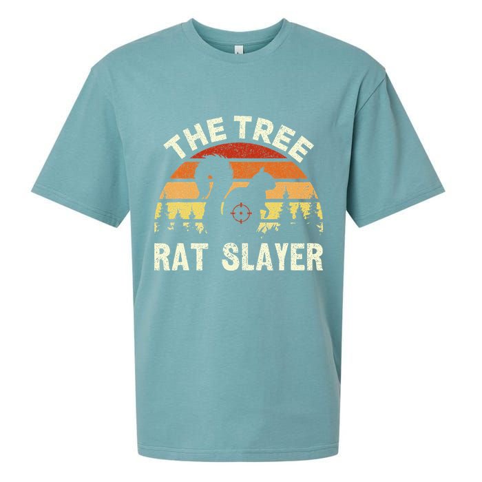 Squirrel Hunter The Tree Rat Slayer Retro Squirrel Hunting Sueded Cloud Jersey T-Shirt