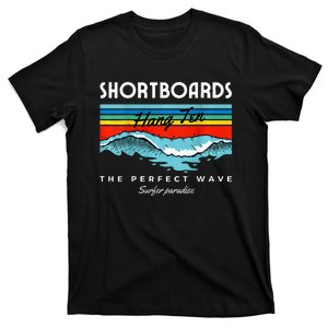 Shortboards Hang Ten The Perfect Wave Surfer Paradise Design T-Shirt