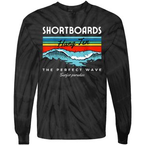 Shortboards Hang Ten The Perfect Wave Surfer Paradise Design Tie-Dye Long Sleeve Shirt