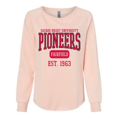 Sacred Heart University Pioneers Est. Date Womens California Wash Sweatshirt