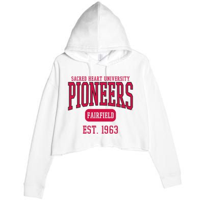 Sacred Heart University Pioneers Est. Date Crop Fleece Hoodie