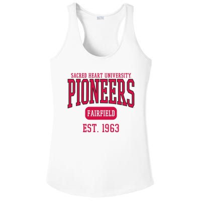 Sacred Heart University Pioneers Est. Date Ladies PosiCharge Competitor Racerback Tank