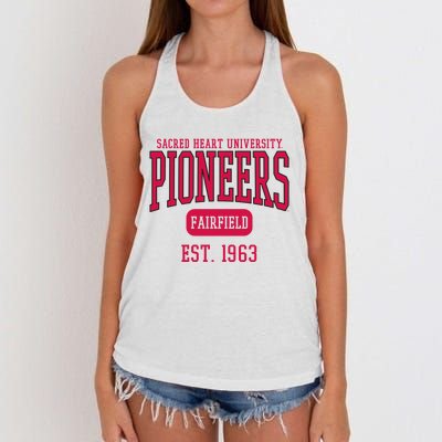 Sacred Heart University Pioneers Est. Date Women's Knotted Racerback Tank