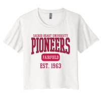 Sacred Heart University Pioneers Est. Date Women's Crop Top Tee