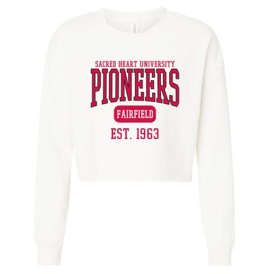 Sacred Heart University Pioneers Est. Date Cropped Pullover Crew