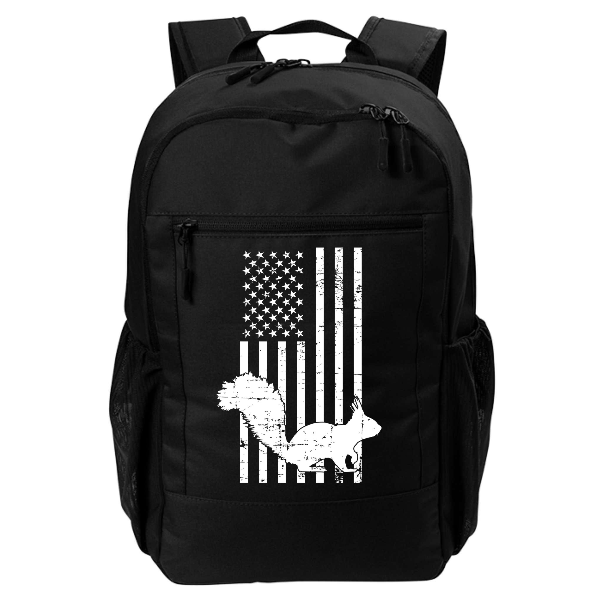 Squirrel Hunting Us Flag Squirrel Hunter Great Gift Backpack