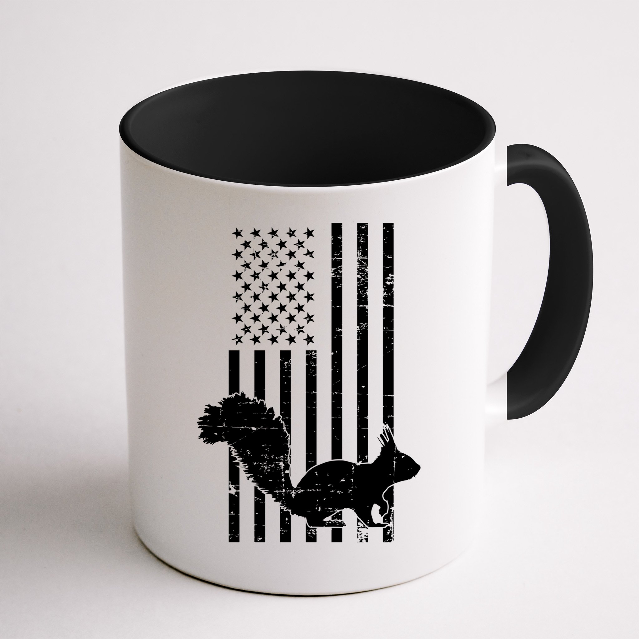 Squirrel Hunting Us Flag Squirrel Hunter Great Gift Mug