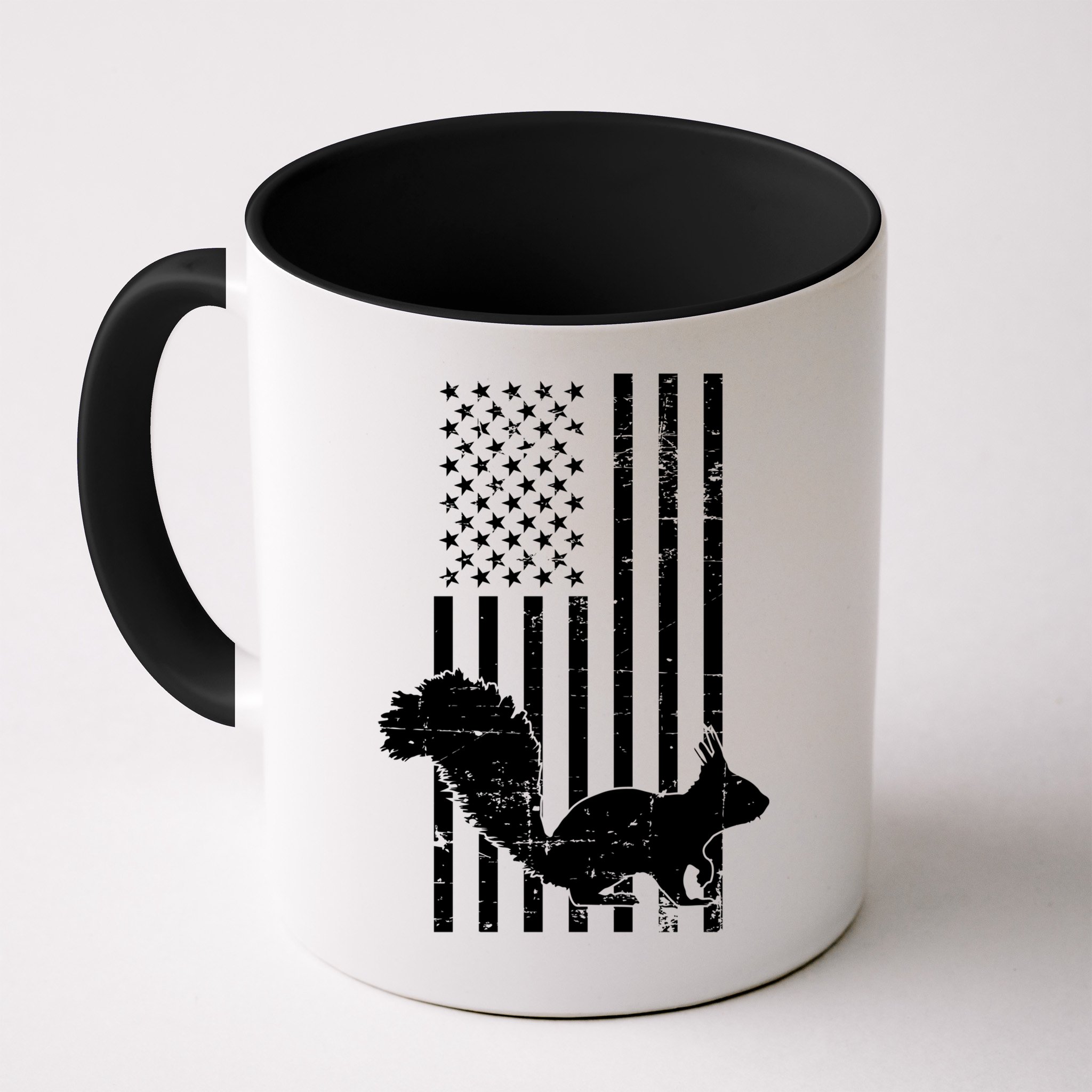 Squirrel Hunting Us Flag Squirrel Hunter Great Gift Mug