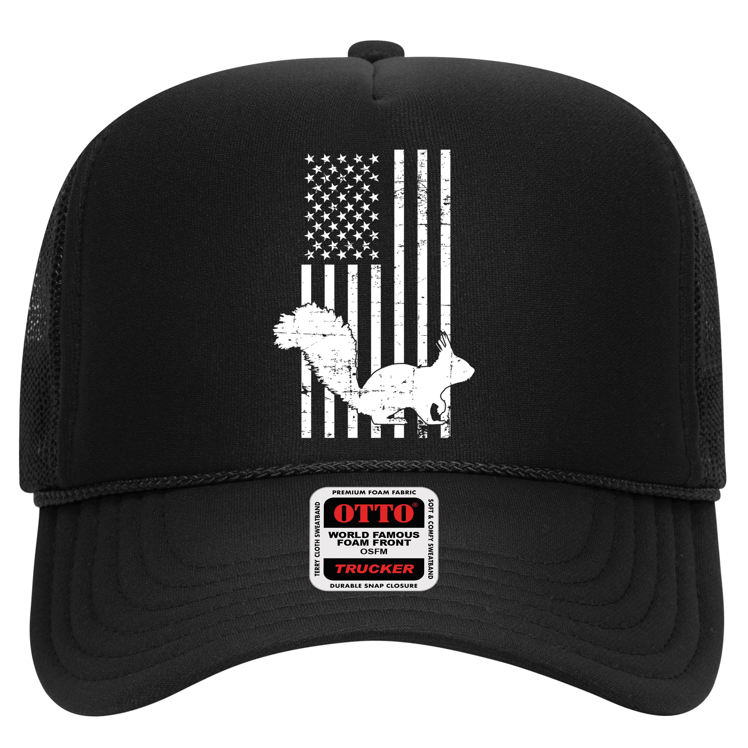 Squirrel Hunting Us Flag Squirrel Hunter Great Gift Hat