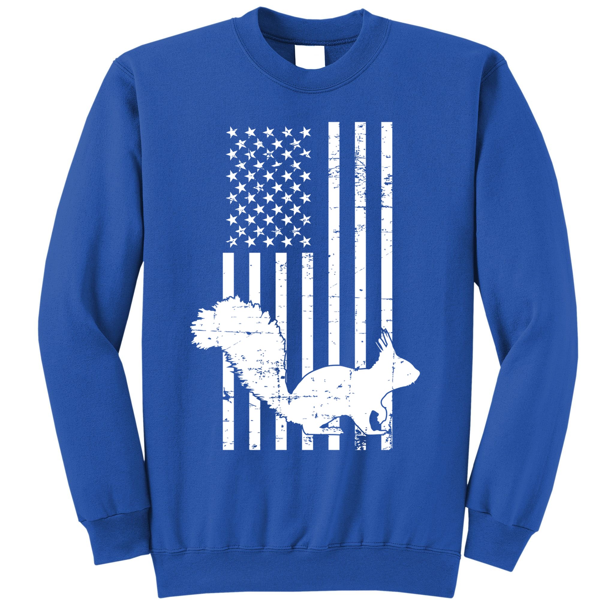 Squirrel Hunting Us Flag Squirrel Hunter Great Gift Sweatshirt