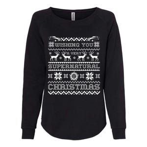 Supernatural Holiday Ugly Sweater Meaningful Gift Womens California Wash Sweatshirt