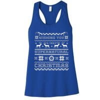 Supernatural Holiday Ugly Sweater Meaningful Gift Women's Racerback Tank