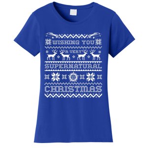 Supernatural Holiday Ugly Sweater Meaningful Gift Women's T-Shirt