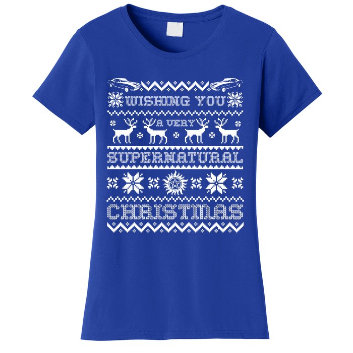 Supernatural Holiday Ugly Sweater Meaningful Gift Women's T-Shirt