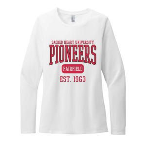 Sacred Heart University Pioneers Est. Date Sweatshirt Womens CVC Long Sleeve Shirt