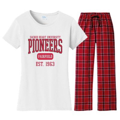 Sacred Heart University Pioneers Est. Date Sweatshirt Women's Flannel Pajama Set