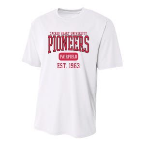 Sacred Heart University Pioneers Est. Date Sweatshirt Youth Performance Sprint T-Shirt