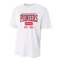 Sacred Heart University Pioneers Est. Date Sweatshirt Youth Performance Sprint T-Shirt