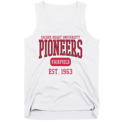 Sacred Heart University Pioneers Est. Date Sweatshirt Tank Top