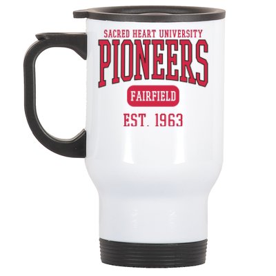 Sacred Heart University Pioneers Est. Date Sweatshirt Stainless Steel Travel Mug