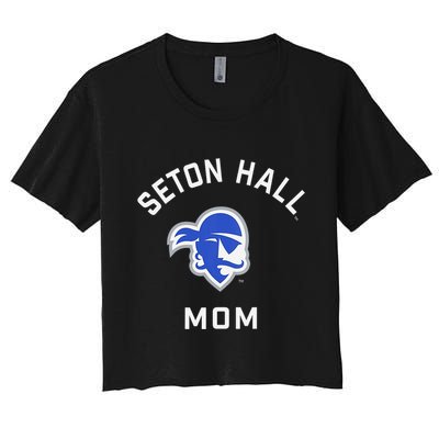 Seton Hall University Shu Pirates Arched Mom Crop Top