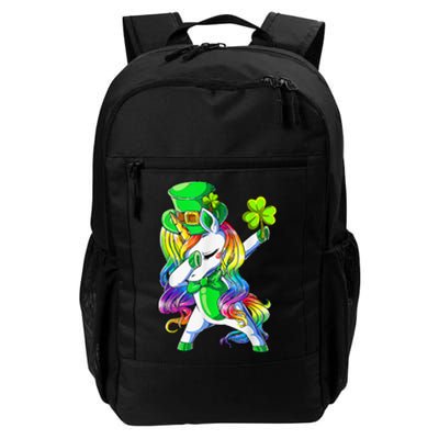 Shamrock Heart Unicorn Face Irish Happy St Patrick's Day Daily Commute Backpack