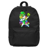 Shamrock Heart Unicorn Face Irish Happy St Patrick's Day 16 in Basic Backpack