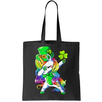 Shamrock Heart Unicorn Face Irish Happy St Patrick's Day Tote Bag