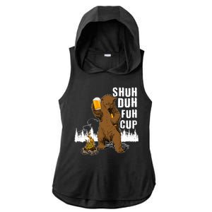 Shuh Duh Fuh Cup Ladies PosiCharge Tri-Blend Wicking Draft Hoodie Tank