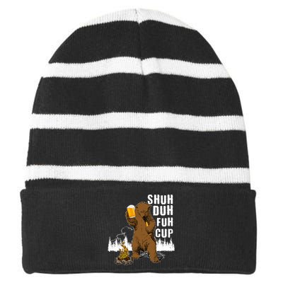 Shuh Duh Fuh Cup Striped Beanie with Solid Band