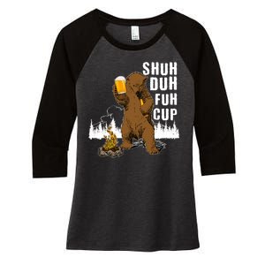 Shuh Duh Fuh Cup Women's Tri-Blend 3/4-Sleeve Raglan Shirt