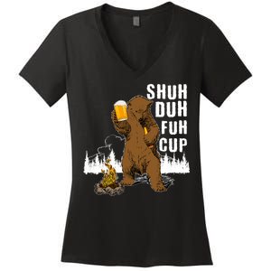 Shuh Duh Fuh Cup Women's V-Neck T-Shirt