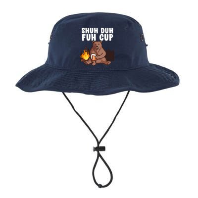 Shuh Duh Fuh Cup Bear Drinking Beer Camping Bucket Hat