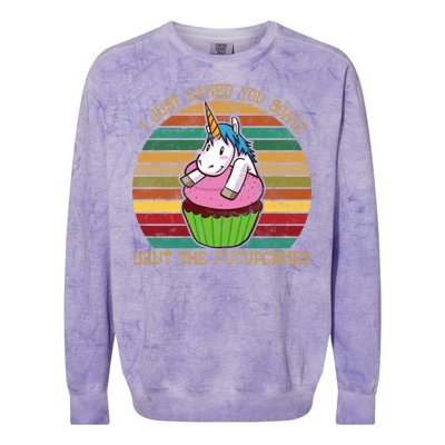 Shut The Fucupcakes Colorblast Crewneck Sweatshirt