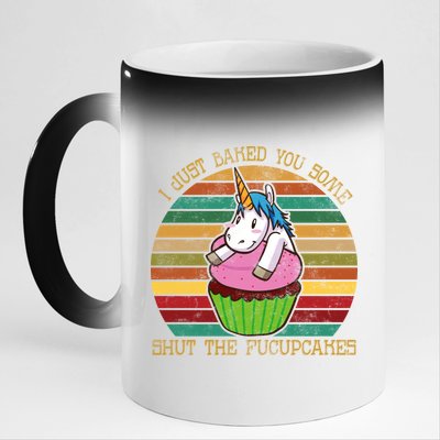 Shut The Fucupcakes 11oz Black Color Changing Mug