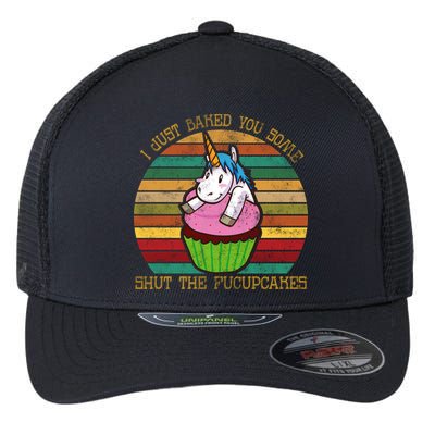 Shut The Fucupcakes Flexfit Unipanel Trucker Cap