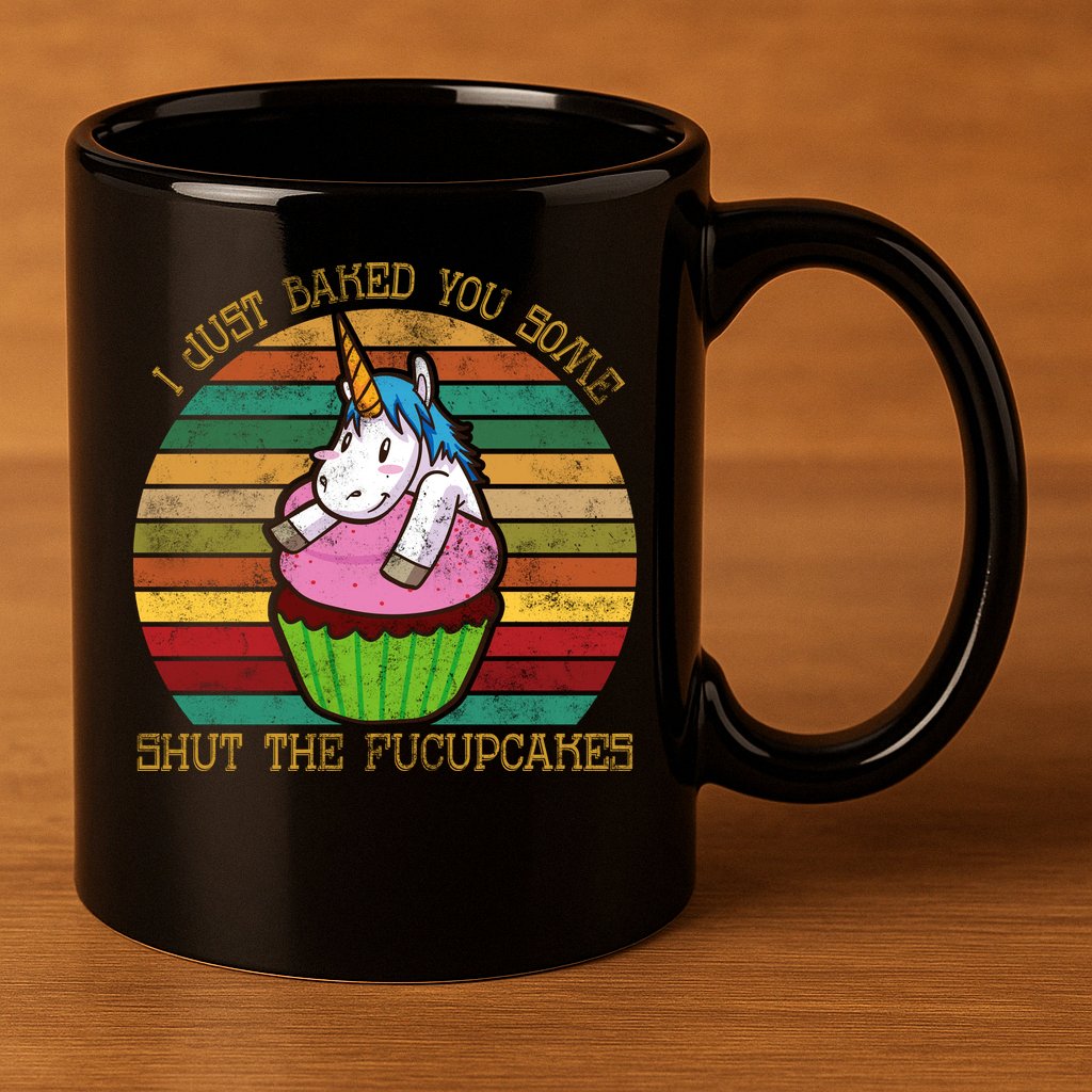Shut The Fucupcakes 11oz C Handle Ceramic Mug