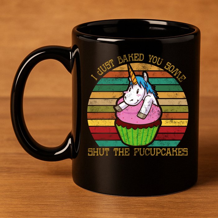 Shut The Fucupcakes 11oz C Handle Ceramic Mug