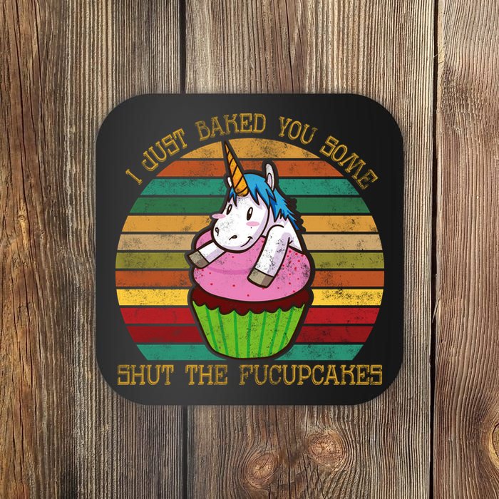 Shut The Fucupcakes Coaster