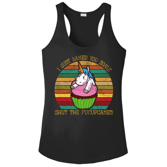 Shut The Fucupcakes Ladies PosiCharge Competitor Racerback Tank