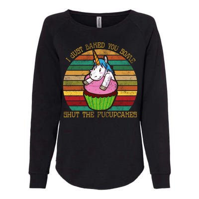 Shut The Fucupcakes Womens California Wash Sweatshirt