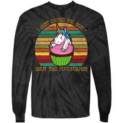 Shut The Fucupcakes Tie-Dye Long Sleeve Shirt