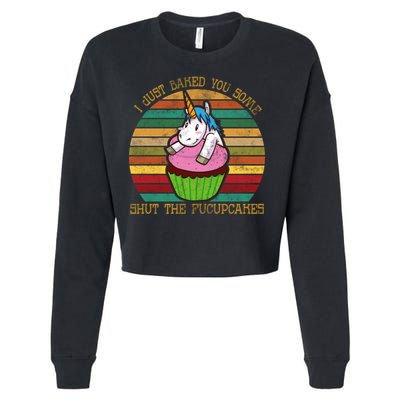 Shut The Fucupcakes Cropped Pullover Crew