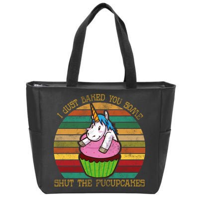 Shut The Fucupcakes Zip Tote Bag