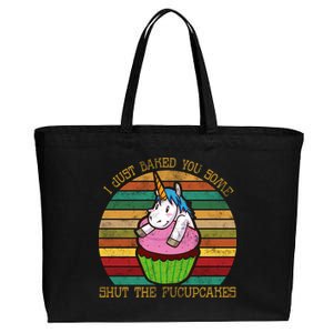 Shut The Fucupcakes Cotton Canvas Jumbo Tote