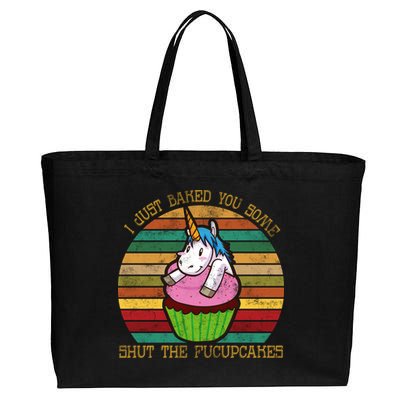 Shut The Fucupcakes Cotton Canvas Jumbo Tote