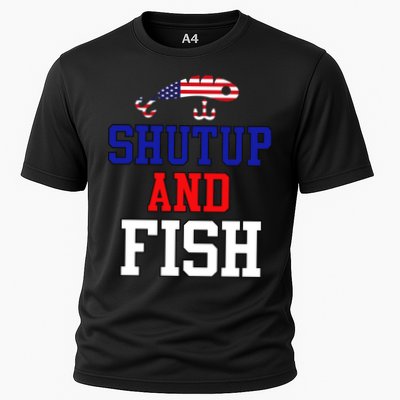 Shut Up And Fish Cooling Performance Crew T-Shirt