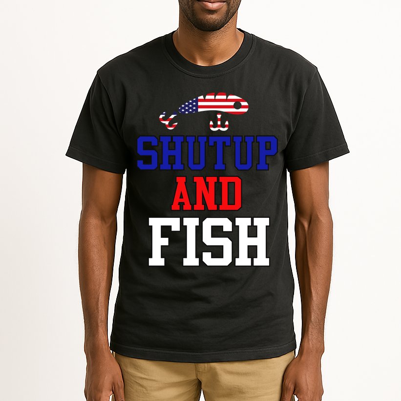 Shut Up And Fish Tall T-Shirt